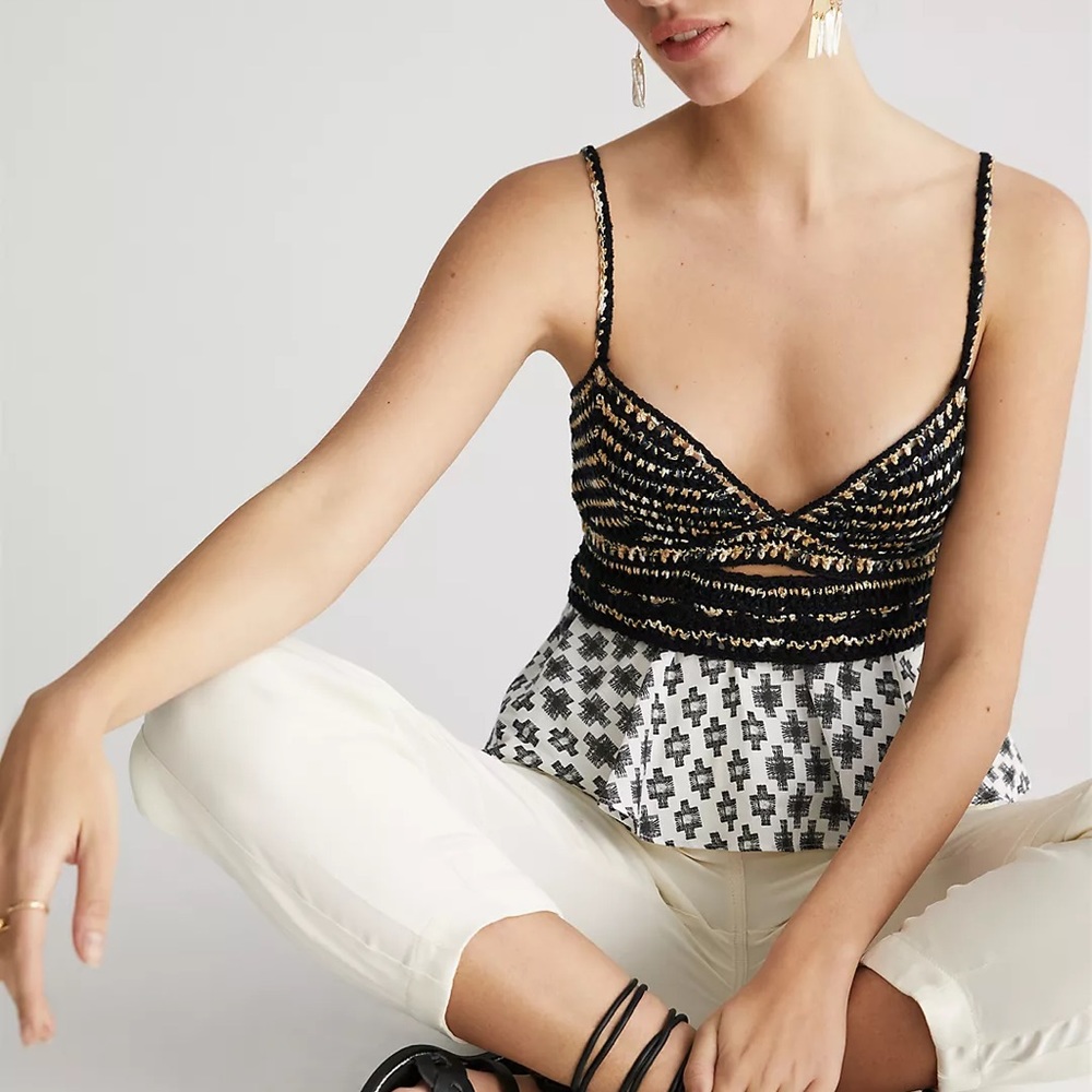 ANTHRO Freida Cotton Top